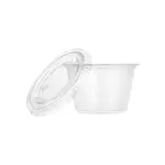 SD3CL, 3 Oz Clear Microwavable Plastic Portion Cup with Clear Lid Combo, 500/CS