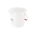 UPP-10W, 10 Qt. White Poly Round Bucket