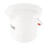 UPP-14W, 14 Qt. White Round Poly Bucket