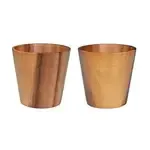 Wilmax ZG-660840, 20.3 Oz 6-Inch Dia Acacia Wood Cone Shaped Cup, 36/CS