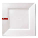 Miya X14003, 6.5" Square White Plate, 36/CS (Discontinued)