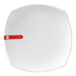 Miya X14008, 6.5" Square White Plate, 36/CS