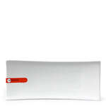 Miya X14011, 8"x3.5" White Rectangular Plate, 72/CS