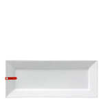 Miya X14017, 14.25"x5.75" White Rectangular Plate, 1 DZ