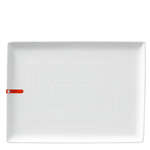 Miya X15008, 14.5"x10.5" White Rectangular Plate, 8/CS (Discontinued)