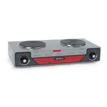 Nemco 6310-2-240, 24-inch Electric Countertop Horizontal Hot Plate with 2 Burners, 240V