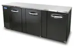 Nor-Lake AdvantEDGE NLBB95, 95-inch 3 Solid Door Back Bar Refrigerator W/Free Flowing Air System