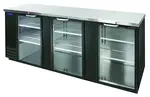 Nor-Lake AdvantEDGE NLBB95-G, 95-inch 3 Glass Door Back Bar Refrigerator W/Free Flowing Air System