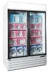 Nor-Lake AdvantEDGE NLGFP48-HG-W, 2 Swing Glass Door Large Capacity Freezer Merchandiser White/or Black