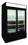 Nor-Lake AdvantEDGE _NLGRP48-SL-B, 2 Slide Glass Door Refrigerator Merchandiser White/or Black