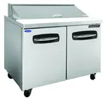 Nor-Lake AdvantEDGE NLSP36-10, 36-inch 2 Self-closing Doors Sandwich Food Prep Refrigerator