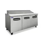 Nor-Lake AdvantEDGE NLSP48-12-003, 48-inch 2 Self-closing Doors Sandwich Food Prep Refrigerator W/Drawers on Left