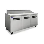 Nor-Lake AdvantEDGE NLSP60-16-003, 60-inch 2 Self-closing Doors Sandwich Food Prep Refrigerator W/Drawers on Left