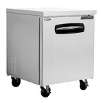 Nor-Lake AdvantEDGE NLUF27, 27-inch 1 Door Undercounter/Worktable Freezer