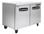 Nor-Lake AdvantEDGE NLUF48, 48-inch 2 Door Undercounter/Worktable Freezer