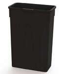 O'Cedar Commercial 23 Gal. Slim Container, Black