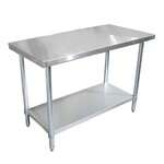 Omcan 22073, 30x48-inch Stainless Steel Work Table with Galvanized Undershelf