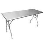 Omcan 41232, 30x60-inch Stainless Steel Folding Table