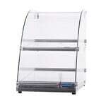 Omcan 44374, 14-inch Countertop Curved Front Glass Food Display Case, 70L Capacity