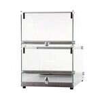 Omcan 44374, 14-inch Countertop Curved Front Glass Food Display Case, 70L Capacity