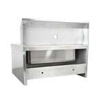 Omcan 46319, 14x10x5-inch Stainless Steel Fabricated Hand Sink with Knee Valve Assembly