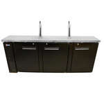 Omcan BD-CN-0032-HC, 90-inch 3 Solid Doors Stainless Steel Beer Bottle Dispenser, 32 Cu.Ft