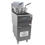 Omcan CE-CN-0023-FP, 30-inch Stainless Steel Propane Floor Fryer, 90,000 BTU
