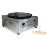 Omcan CE-CN-0397, 20-inch Countertop Stainless Steel Crepe Griddle with Cast Iron Plate, 1800W