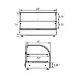 Omcan DW-CNвЂЊ-0045-L Countertop Display Warmer with Front Curved Glass, EA