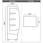 Omcan DW-CN-0220 Floor Open Display Warmer with 220 L Capacity, EA