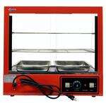 Omcan DW-CN-0660, 26-inch Curved Glass Food Warmer, Display Case