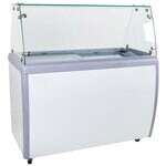 Omcan FR-CN-0360-S, 59-inch Flat Glass Ice Cream Dipping Freezer