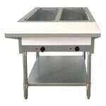 Omcan FW-CN-0002-H, 30-inch 2 Pans Stainless Steel Open Well Electric Steam Table