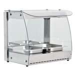 Omcan FW-CN-0066-C, 22-inch Single-Shelf Stainless Steel Heated Display Case, 66 Liters Capacity