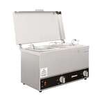 Omcan FW-CN-0252, 16-inch Stainless Steel Double Sauce Pot Warmer