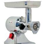 Omcan MG-IT-0022-C, 9-inch Stainless Steel Meat Grinder with 1.5 HP Motor