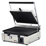 Omcan PG-IT-0610-R, 10x14-inch Electric Single Panini Grill with Ribbed Grill Surface