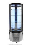 Omcan RS-CN-0400-R, 26.8x26.8x68.9-Inch Cylinder Refrigerated Showcase, 14.1 Cu. Ft, CE
