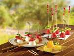 PacknWood 209BBBCL90, 3.5-Inch Knotted Bamboo Skewers, Green, 2000/CS