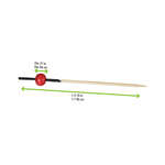 PacknWood 209BBKITA, 2.78-Inch "Kita" Bamboo Pick with Red Bead and Black End, 2000/CS