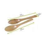 PacknWood 209BВЅERV2, 9.9-Inch Bamboo 2-Piece Serving Set, 50/CS