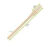 PacknWood 209BBTRID5, 5.5-Inch "Trident" Bamboo Fork, 500/CS