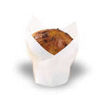 PacknWood 209CPST6B, 4-Oz Tulip Paper Baking Cups, White, 1000/CS (Discontinued)