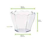 PacknWood 209MBDEVA1, 2 Oz "Deva" Flower Shaped Transparent Cup, 600/CS