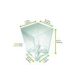 PacknWood 209MBFANI, 4.2 Oz "Fani" Transparent Green Cup, 432/CS