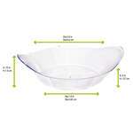 PacknWood 209MBINDA1, 2 Oz "Inda" Oval Transparent Dish, 600/CS