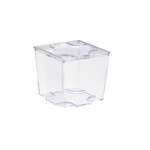 PacknWood 209MBKARA90, 2.75 Oz "Kara" Clear Cubic Mini Dish, 576/CS