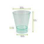 PacknWood 209MBPAVLOS, 6 Oz "Pavlos" Transparent Green Cup, 200/CS