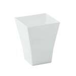 PacknWood 209MBTAITIB, 2 Oz "Taiti" White Plastic Square Cup, 600/CS