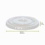PacknWood 209POPETL2, 2.5-Inch Clear PET Flat Lid for 210POC60N & 210POB61 & 210GPU7(BR), 2500/CS